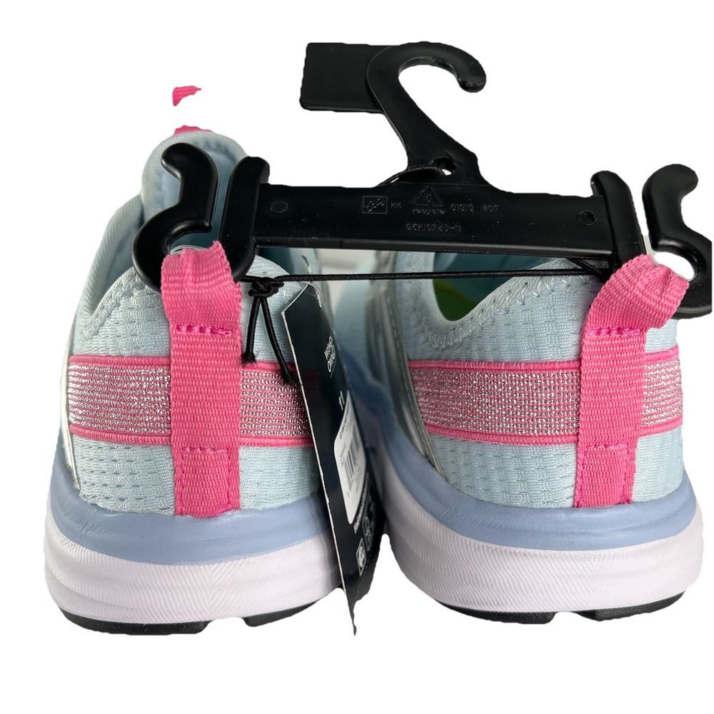 Athletic Works Jogger Sneakers Toddler Girl Size 11 Blue PinkComfort Rubber Sole - Picture 4 of 12